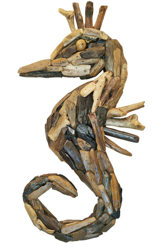 SEAHORSE - DRIFTWOOD WALL ART