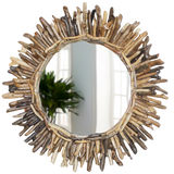 Driftwood Sun Burst Mirror