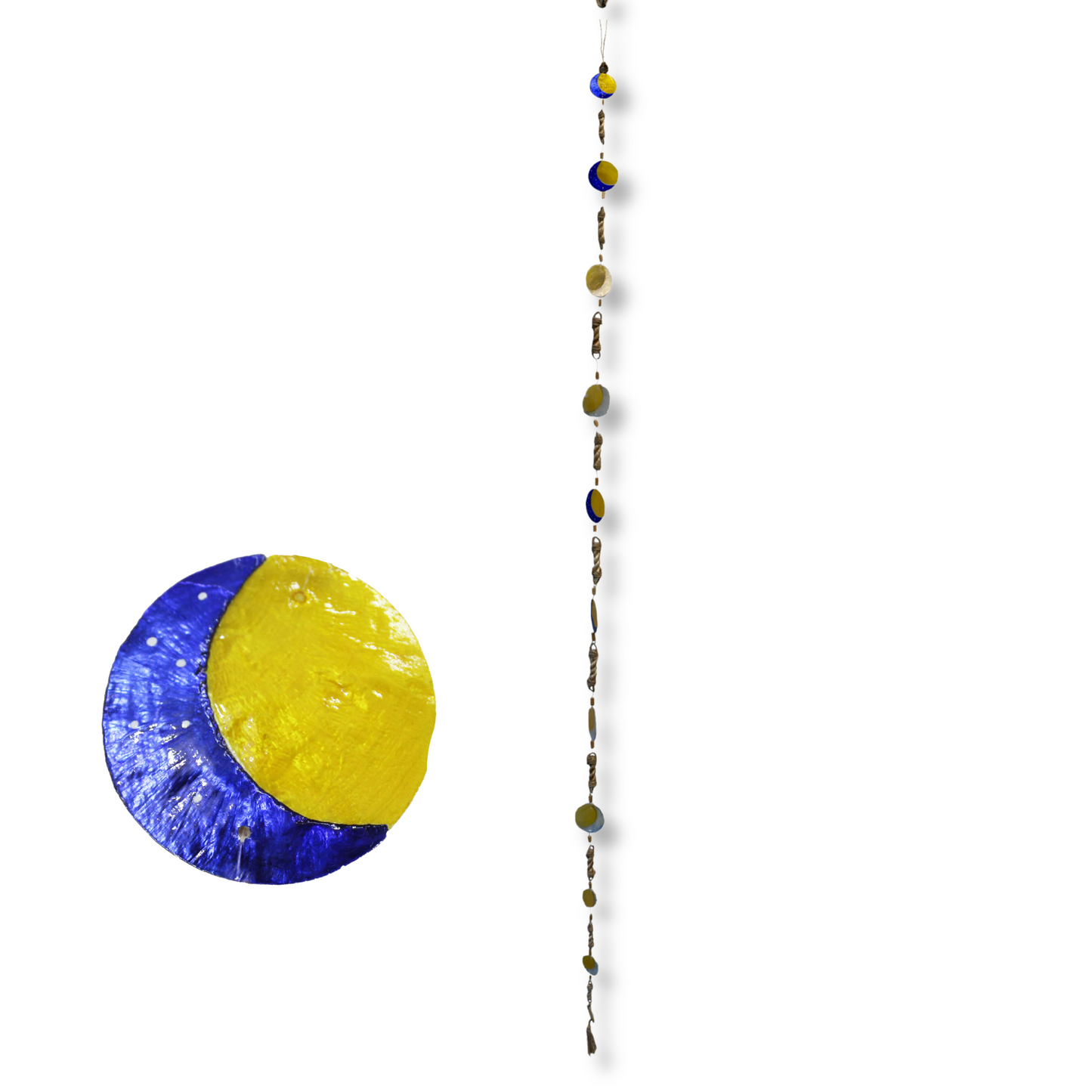 Moon Abaca Rope Capiz Garland