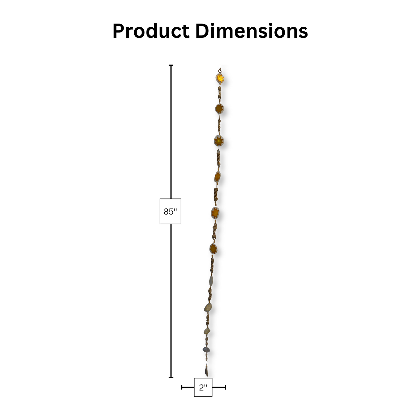 Sun Abaca Rope Capiz Garland