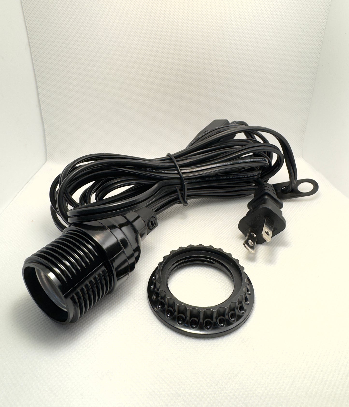 Light Cord 12' Electrical Kit With Ring Holder