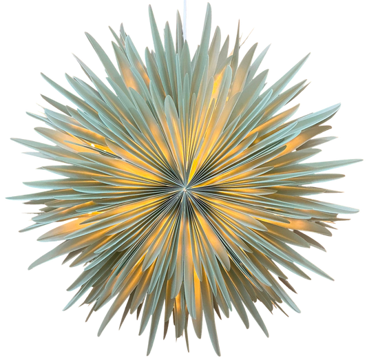 Finmari Snowflake Lamp - Sage Green