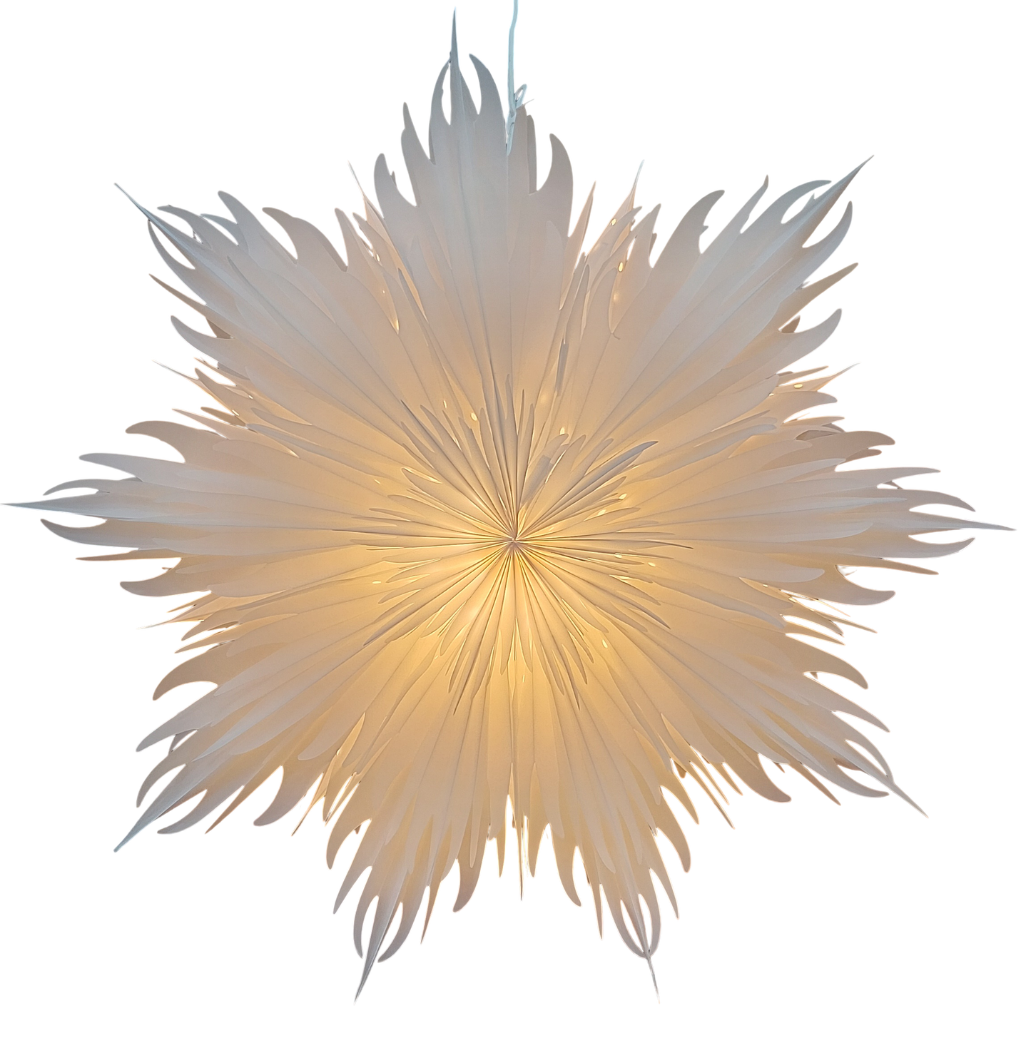 Fire Snowflake Lamp - White