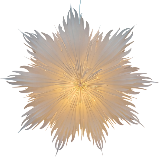 Fire Snowflake Lamp - White