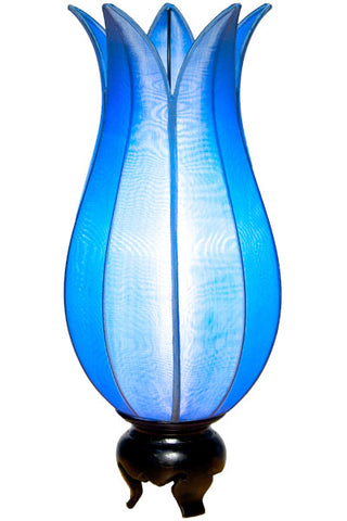 Flowering Lotus Table Lamp - Sky