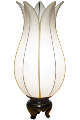 Flowering Lotus Table Lamp - White