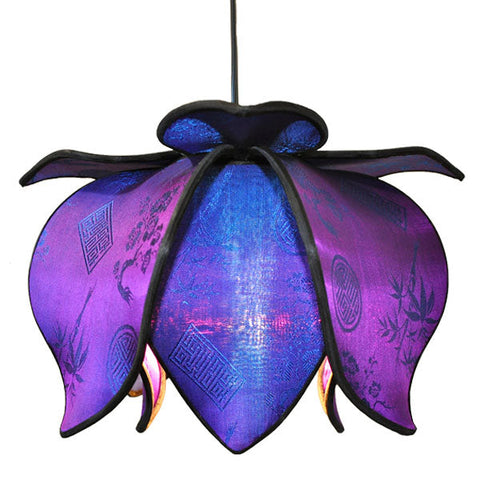 Hanging Baby Blooming Lotus Lamp 10" - Jewel