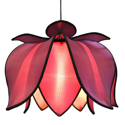 Hanging Blooming Lotus Lamp - Purple