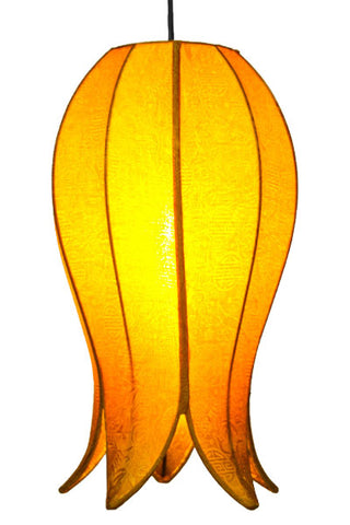 Hanging Flowering Lotus Lamp Medium - Gold