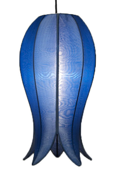 Hanging Flowering Lotus Lamp Medium - Sky