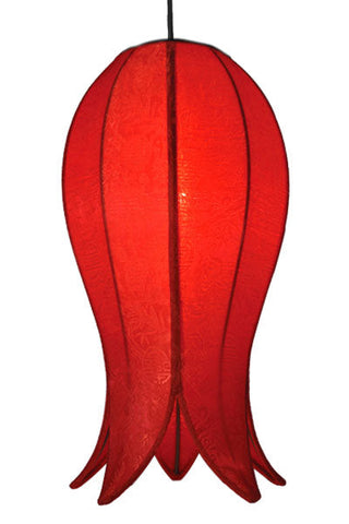 Hanging Flowering Lotus Lamp Medium - Solar