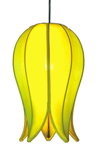 Hanging Flowering Lotus Lamp Small - Green