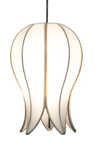 Hanging Flowering Lotus Lamp Small - White
