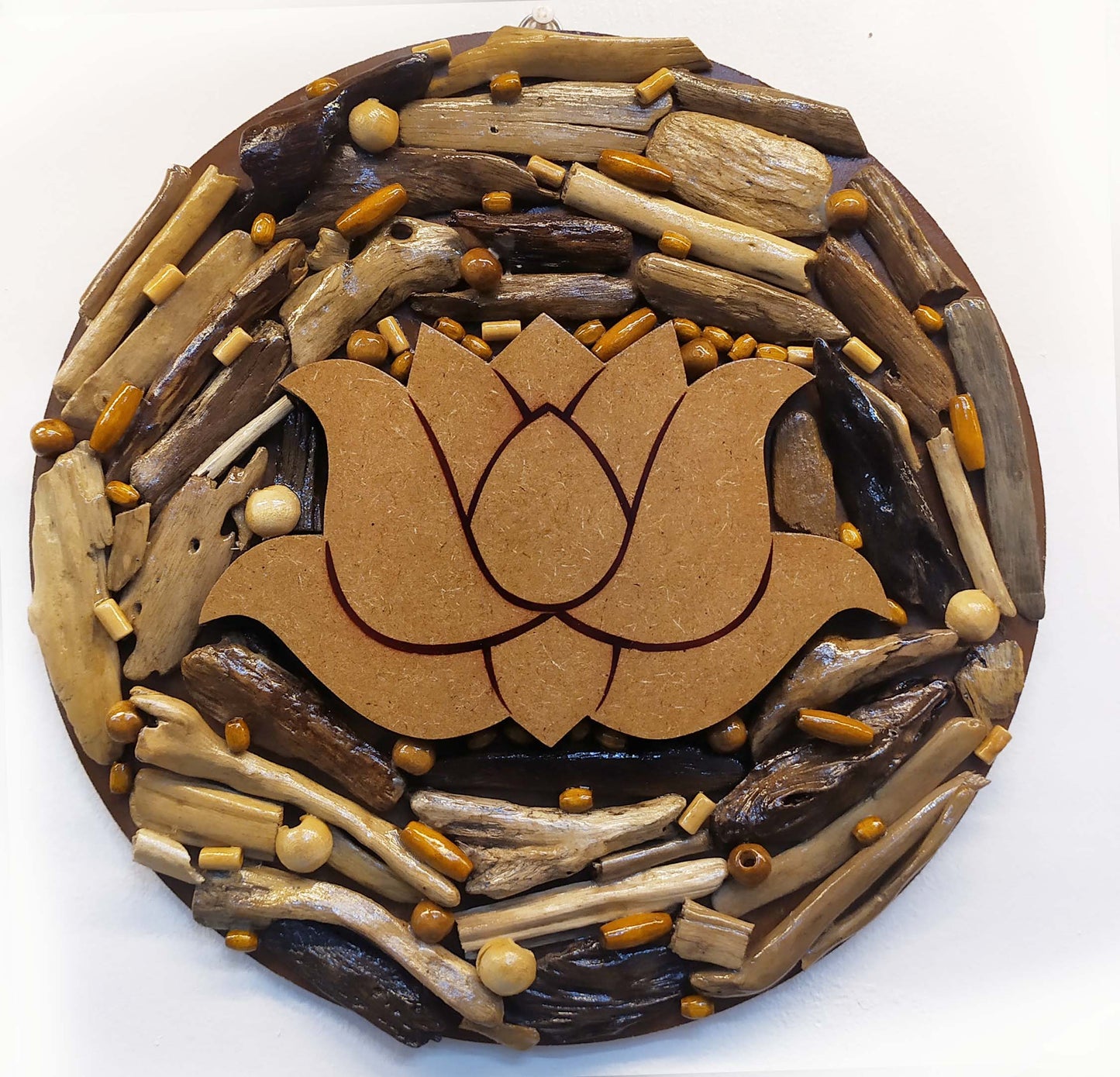 Driftwood Round Lotus