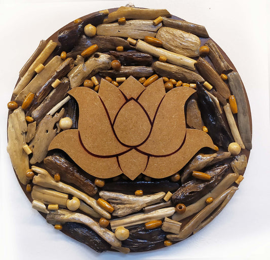 Driftwood Round Lotus