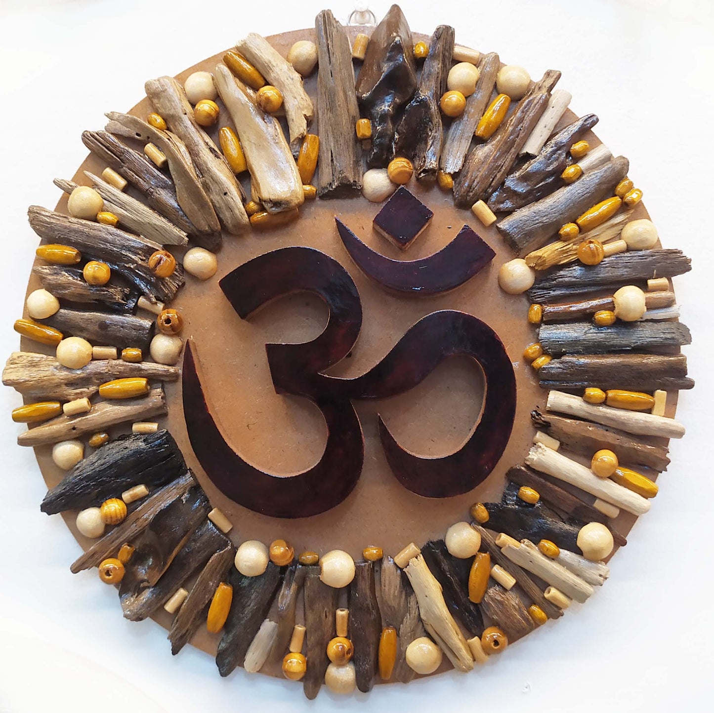 Driftwood Round Om