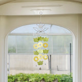 Capiz Lotus Wire Chime - Yellow