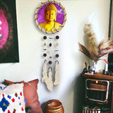 Buddha - Rattan Ring Capiz Chime