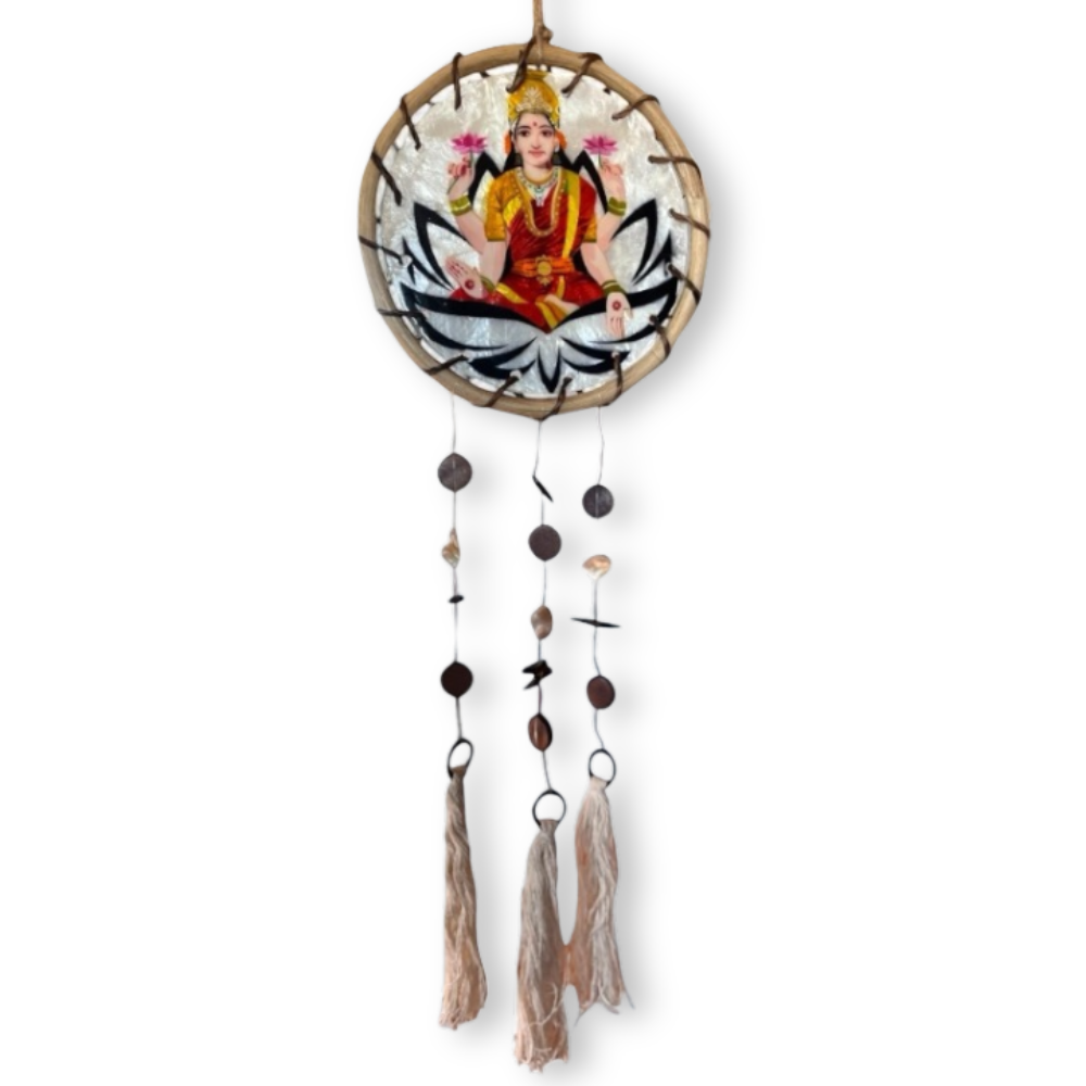 Laxmi- Rattan Ring Capiz Chime