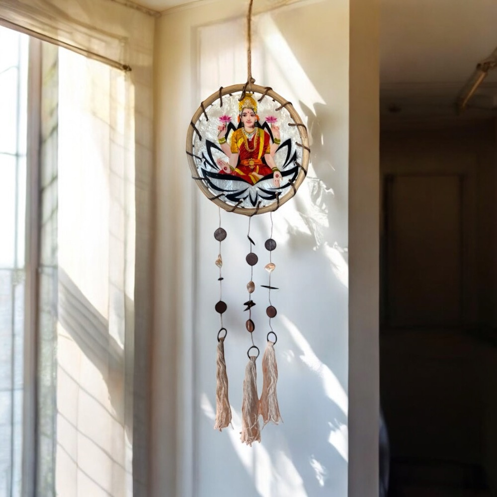 Laxmi- Rattan Ring Capiz Chime