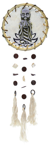 Namaste Jizo - Rattan Ring Capiz Chimes