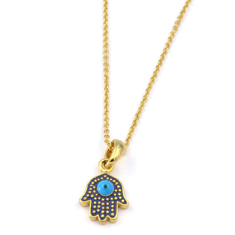 Hamsa w/ Eye Necklace