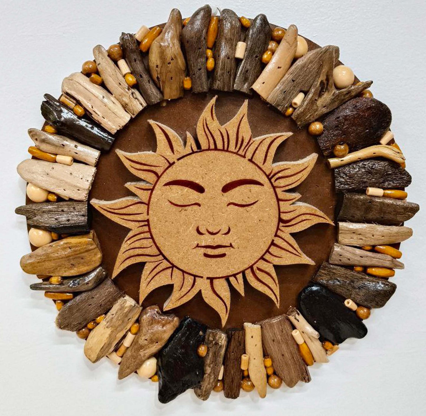 Driftwood Round Sun