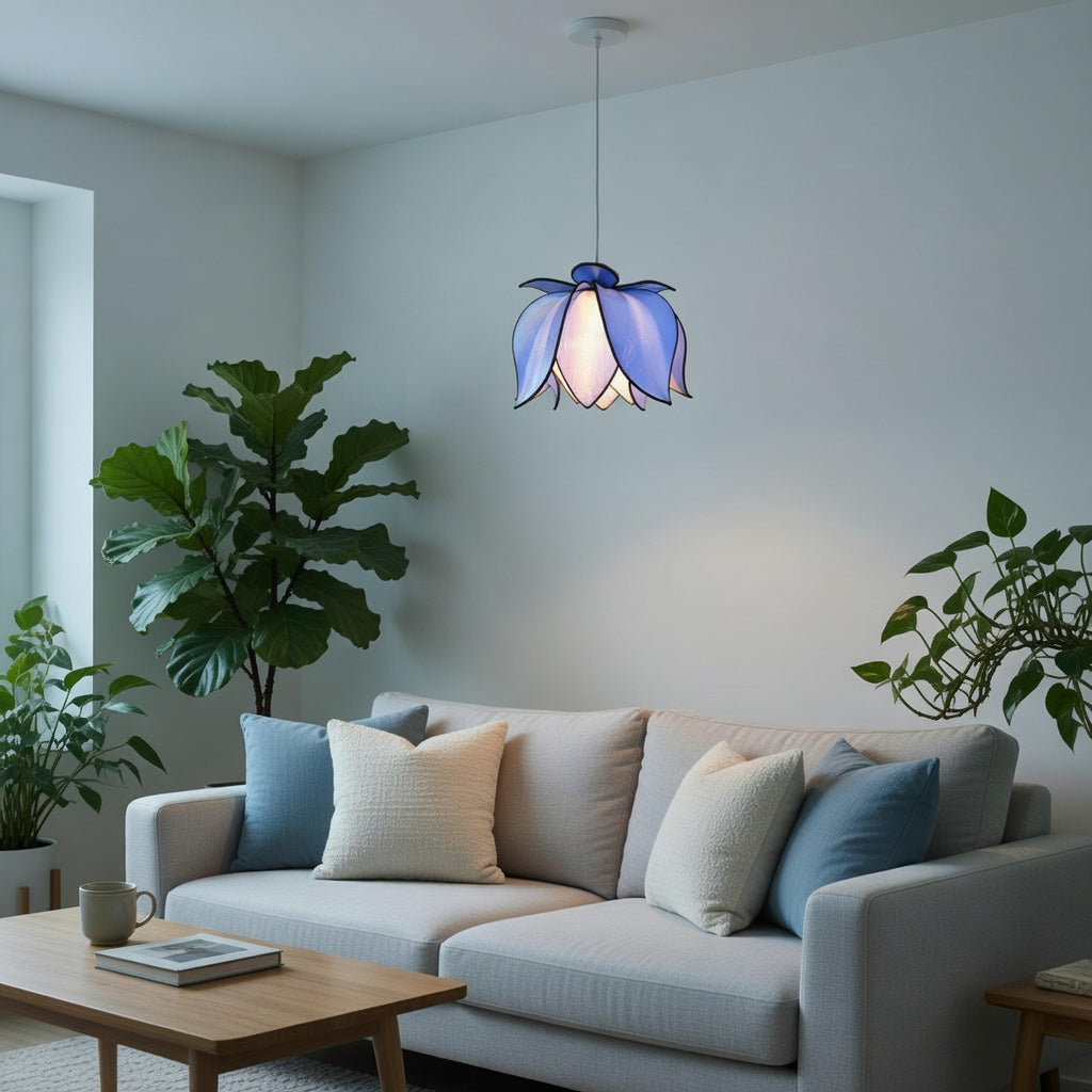 Hanging Blooming Lotus Lamp - Sky