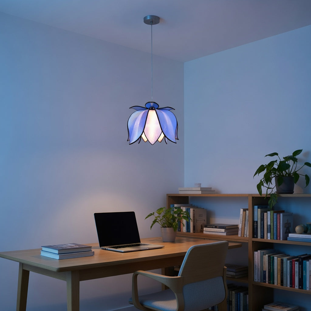 Hanging Blooming Lotus Lamp - Sky