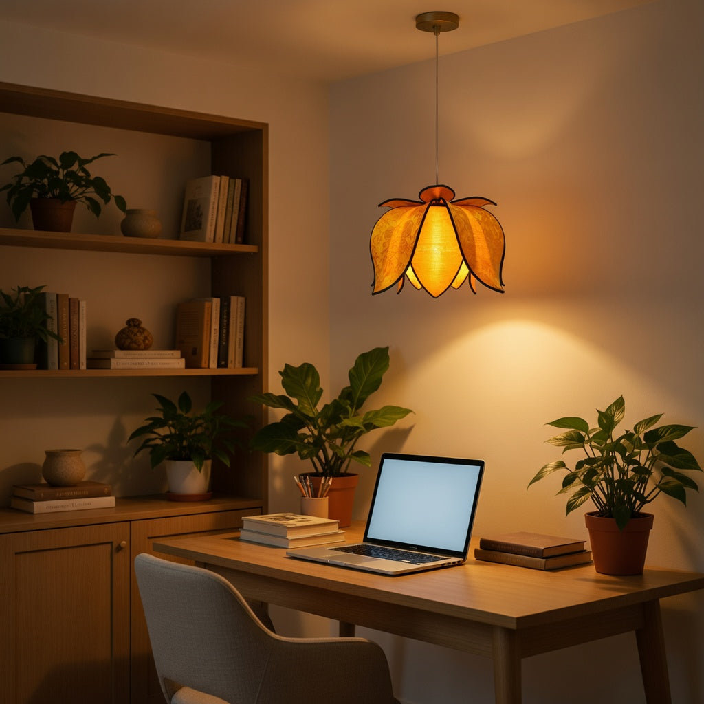 Hanging Blooming Lotus Lamp - Sun