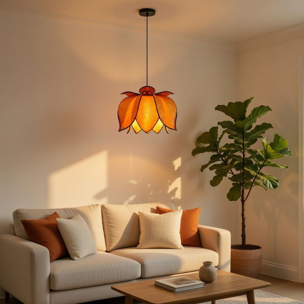 Hanging Blooming Lotus Lamp - Sun