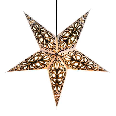 Om Paper Star Lantern - Black Velvet