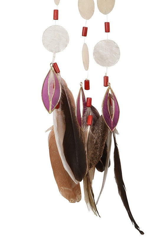 Capiz Dreamcatcher Chime - Lotus