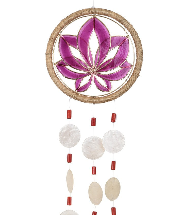 Capiz Dreamcatcher Chime - Lotus