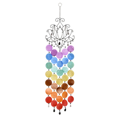 Teardrop Capiz Chime - Chakra