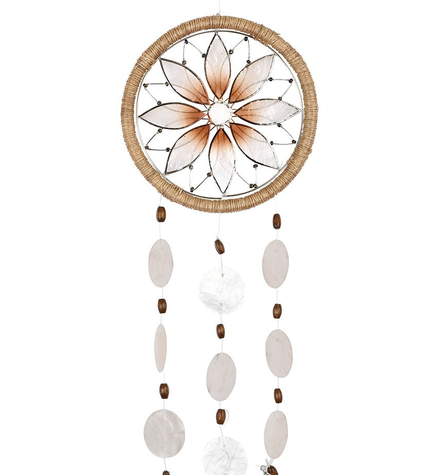 Capiz Dreamcatcher Chime - Flower