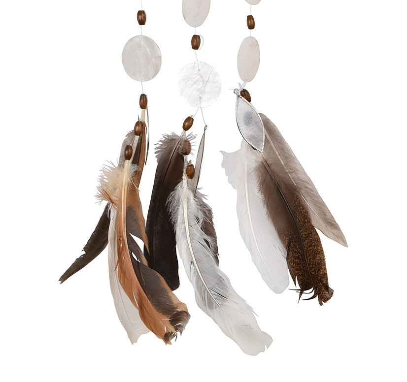 Capiz Dreamcatcher Chime - Flower Large