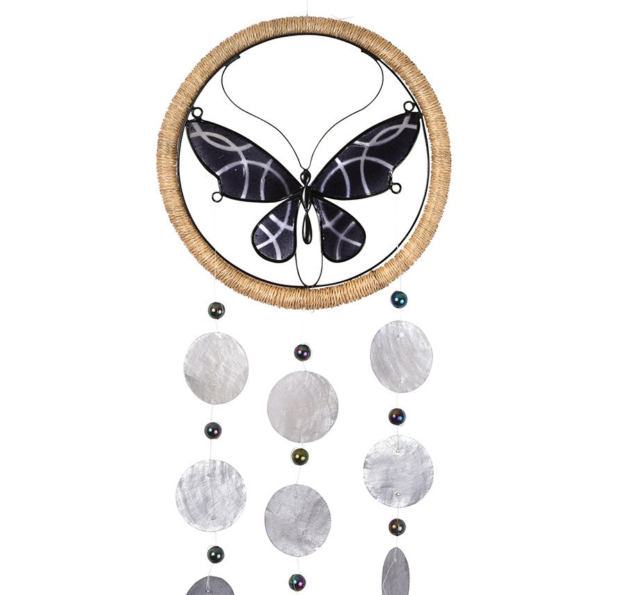 Capiz Dreamcatcher Chime - Butterfly