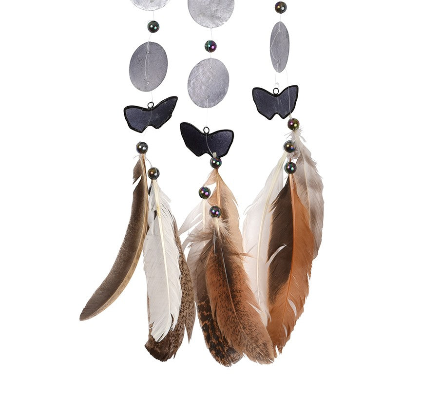 Capiz Dreamcatcher Chime - Butterfly Large