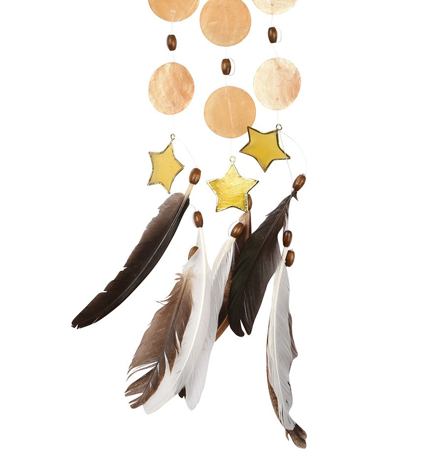 Capiz Dreamcatcher Chime - Celestial Large