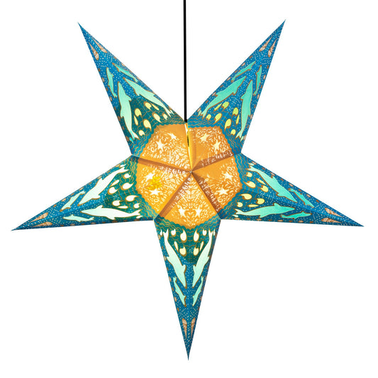 Om Paper Star Lantern - Dolphins