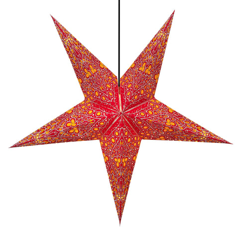 Om Paper Star Lantern - Tangerine