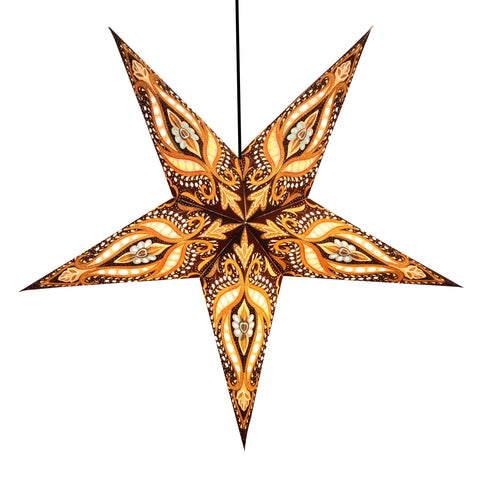 Om Paper Star Lantern - Tiger's Eye