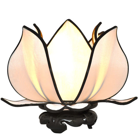 Baby Blooming Lotus Lamp - White - Om Gallery