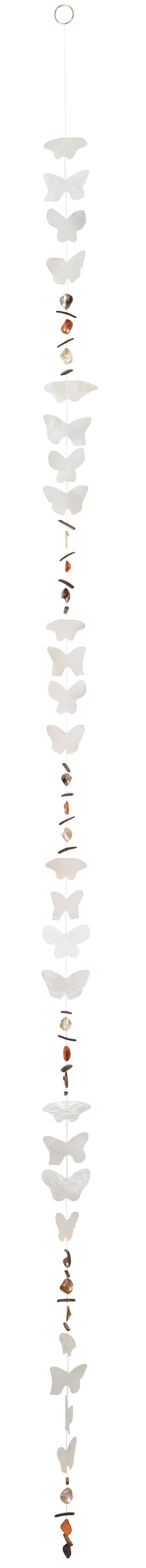 Capiz Shell Garland - Natural Butterfly