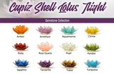 Capiz Lotus Gemstone Collection Pack + 1 Free Stand