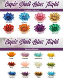 Capiz Shell Lotus Mixed 50 Mix Pack + 1 Free Stand